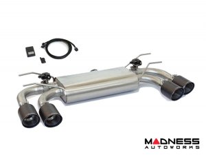 FIAT 124 Performance Exhaust - ABARTH - Axle-Back - Valved - Carbon Fiber Quad Tips - Ragazzon - 100mm