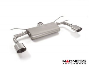 FIAT 124 Performance Exhaust - ABARTH - Axle-Back - Muffled - Oval Tips - Ragazzon - 135x90mm 