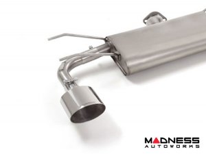 FIAT 124 Performance Exhaust - ABARTH - Axle-Back - Muffled - Oval Tips - Ragazzon - 135x90mm 