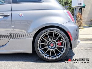 FIAT 500 Brake Conversion Kit - Rear - Wilwood - Red Powder Coated Calipers / Drilled & Slotted Rotors FIAT 500 Brake Conversion Kit - Rear - Wilwood - Red Powder Coated Calipers / Drilled & Slotted Rotors