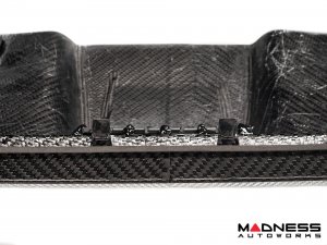 FIAT 500 Rear Diffuser - Carbon Fiber -Dual Exit - 595 Style - EU Model - Italian Flag Combo