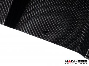 FIAT 500 Rear Diffuser - Carbon Fiber -Dual Exit - 595 Style - EU Model - Italian Flag Combo