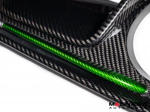 FIAT 500 Rear Diffuser - Carbon Fiber -Dual Exit - 595 Style - EU Model - Italian Flag Combo