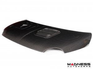 FIAT 500 Hood - Carbon Fiber - w/ Vents