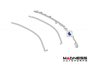 FIAT 500 Convertible Top Slide Bracket - Mopar - Left