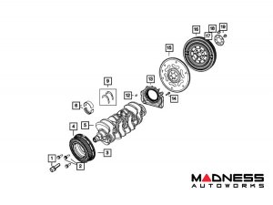 FIAT 500 Flywheel - Mopar