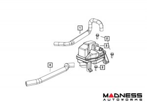 FIAT 500 PCV Hose - 1.4L - Mopar