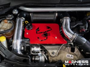 FIAT 500 Performance Air Intake System - 1.4L Multi Air Turbo - MAXFlow Set - Polished Finish + Red Engine Cover