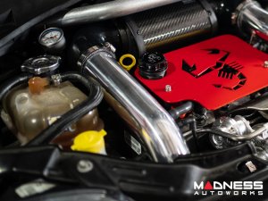 FIAT 500 Performance Air Intake System - 1.4L Multi Air Turbo - MAXFlow Set - Polished Finish + Red Engine Cover