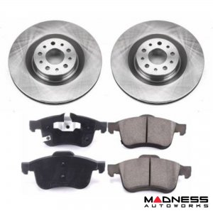 FIAT 500L Brake Pads + Rotors Kit - Front - Power Stop - Autospecialty 