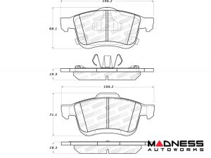 FIAT 500L Brake Pads - Front - StopTech - Street