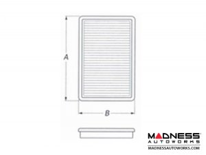 FIAT 500/ 500L 1.4L 16v - European Model - High Performance Air Filter by BMC - FB293/04