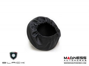 FIAT 500 Headrest Cover Set - Black Italy - Rear - Black/ White Tuxedo Design FIAT 500 Headrest Cover Set - Black Italy - Rear - Black/ White Tuxedo Design