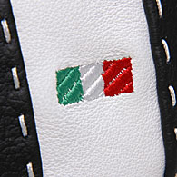 FIAT 500 Headrest Cover Set - Black Italy - Rear - Black/ White Tuxedo Design FIAT 500 Headrest Cover Set - Black Italy - Rear - Black/ White Tuxedo Design