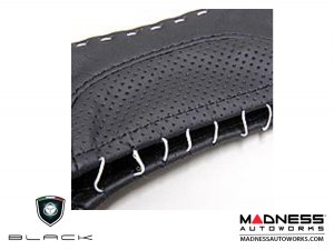 FIAT 500 eBrake Handle Cover - Black Italy - Leather - Black Tuxedo 