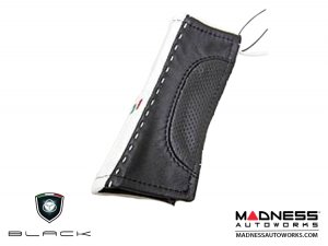 FIAT 500 eBrake Handle Cover - Black Italy - Leather - Black Tuxedo 