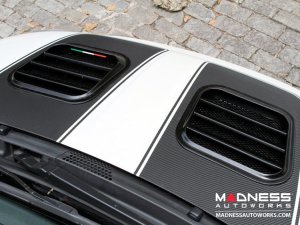 FIAT 500 Dual Extractor Hood Port System - Primed 