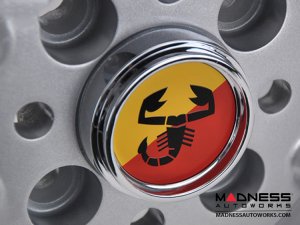 FIAT 500 Custom Wheels - Monza 15x7.5" 4-98 BP - Gloss Black Finish