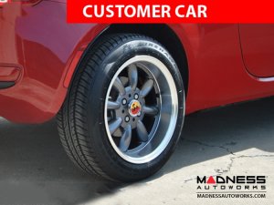 FIAT 500 Custom Wheels - Monza 15x7.5" 4-98 BP - Gloss Black Finish