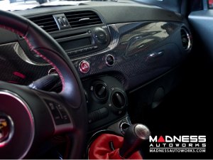 FIAT 500 Custom Dashboard - Carbon Fiber - LHD - Pre 2016 FIAT 500 Custom Dashboard - Carbon Fiber - LHD - Pre 2016