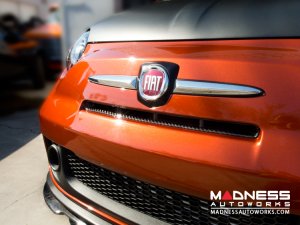 FIAT 500 ABARTH Front Bumper Grill Insert - Carbon Fiber - European Model