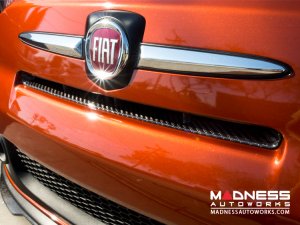 FIAT 500 ABARTH Front Bumper Grill Insert - Carbon Fiber - European Model
