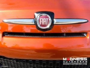 FIAT 500 ABARTH Front Bumper Grill Insert - Carbon Fiber - European Model