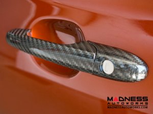 FIAT 500 Exterior Door Handle Kit - Carbon Fiber 
