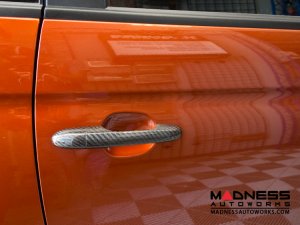 FIAT 500 Exterior Door Handle Kit - Carbon Fiber 