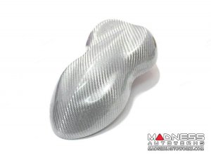 FIAT 500 Central Tail Light Trim Kit - Carbon Fiber - White Candy
