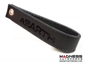 FIAT 500 Trunk Handle / Pull Strap - Black Italy - Black w/ Black ABARTH Logo FIAT 500 Trunk Handle / Pull Strap - Black Italy - Black w/ Black ABARTH Logo