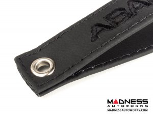 FIAT 500 Trunk Handle / Pull Strap - Black Italy - Black w/ Black ABARTH Logo