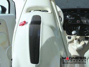 FIAT 500 Sabelt Seat Trim Covers - Carbon Fiber - EU Models w/ Sabelt Seats Only