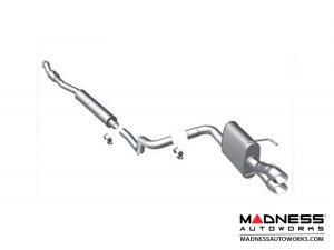 FIAT 500 Performance Exhaust - Magnaflow - 1.4L Non Turbo - Single Exit/ Dual Tip Design