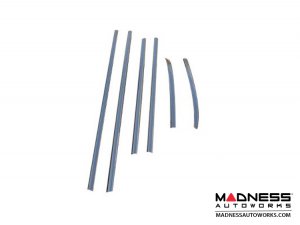 FIAT 500L Chrome Window Trim (6 pc set) - High Polished Stainless Steel