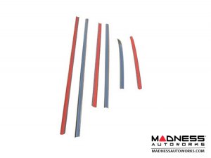 FIAT 500L Chrome Window Trim (6 pc set) - High Polished Stainless Steel