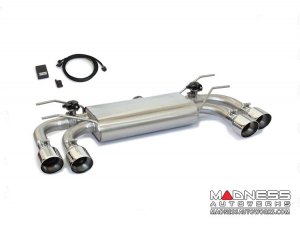 FIAT 124 Performance Exhaust - ABARTH - Axle-Back - Valved - Quad Tips - Ragazzon - 102mm
