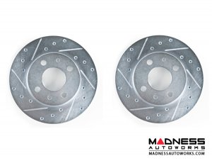 FIAT 500 Brake Rotors (2) - Rear - SILA Concepts - Performance 