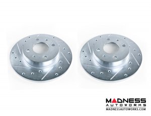 FIAT 500 Brake Rotors (2) - Rear - SILA Concepts - Performance 