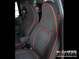 FIAT 500 Seat Covers - Front Seats - Custom Neoprene Design - ABARTH Model FIAT 500 Seat Covers - Front Seats - Custom Neoprene Design - ABARTH Model