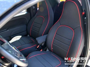 FIAT 500 Seat Covers - Front Seats - Custom Neoprene Design - ABARTH Model