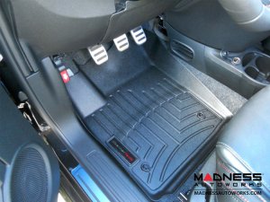 FIAT 500 Floor Liners - All Weather - WeatherTech - Front - Black