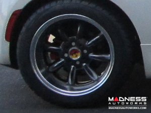 FIAT 500 Custom Wheels - Monza 15x6.5" 4-98 BP - Hyper Black/Gunmetal Finish