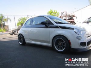FIAT 500 Custom Wheels - Monza 15x7.5" 4-98 BP - Gloss Black Finish