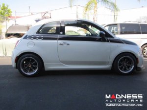 FIAT 500 Custom Wheels - Monza 15x6.5" 4-98 BP - Hyper Black/Gunmetal Finish