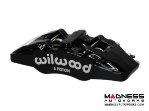 FIAT 124 Spider Brake Conversion Kit - Front - Wilwood - Dynapro 6 Piston - Black Calipers / GT Slotted Rotors
