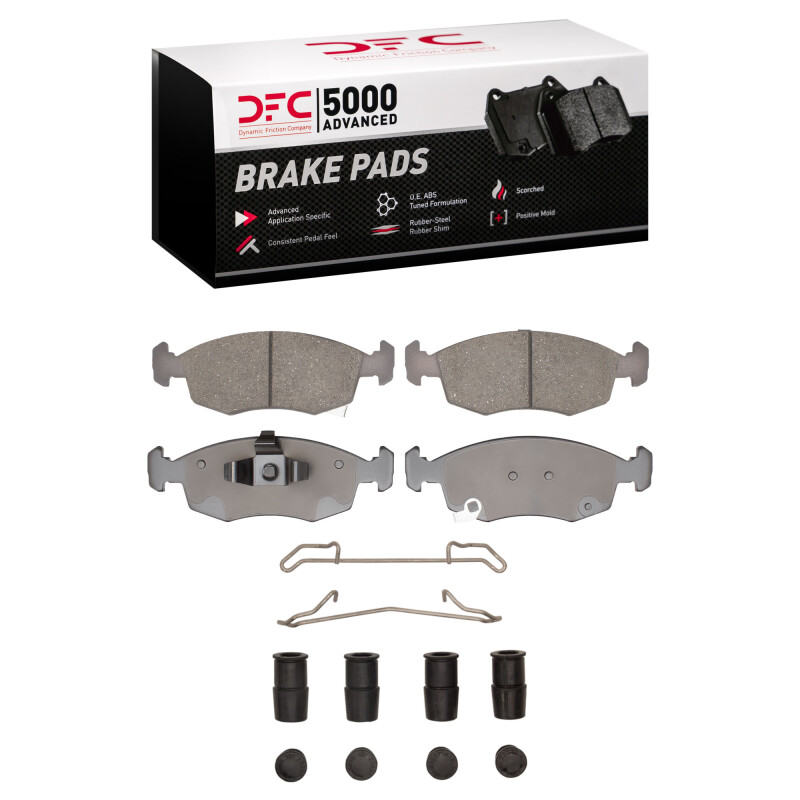 Fiat 500 Brake Pads - Front - DFC - 5000 Advanced Ceramic - `12-`19