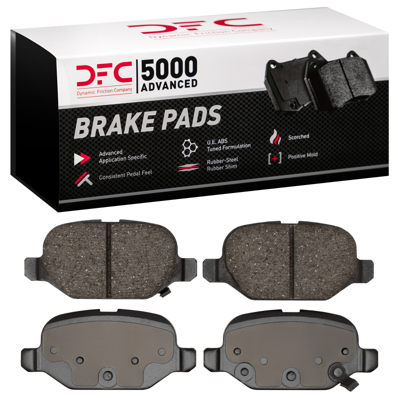 Fiat 500 Brake Pads - Rear - DFC - 5000 Advanced Ceramic - `09-`19