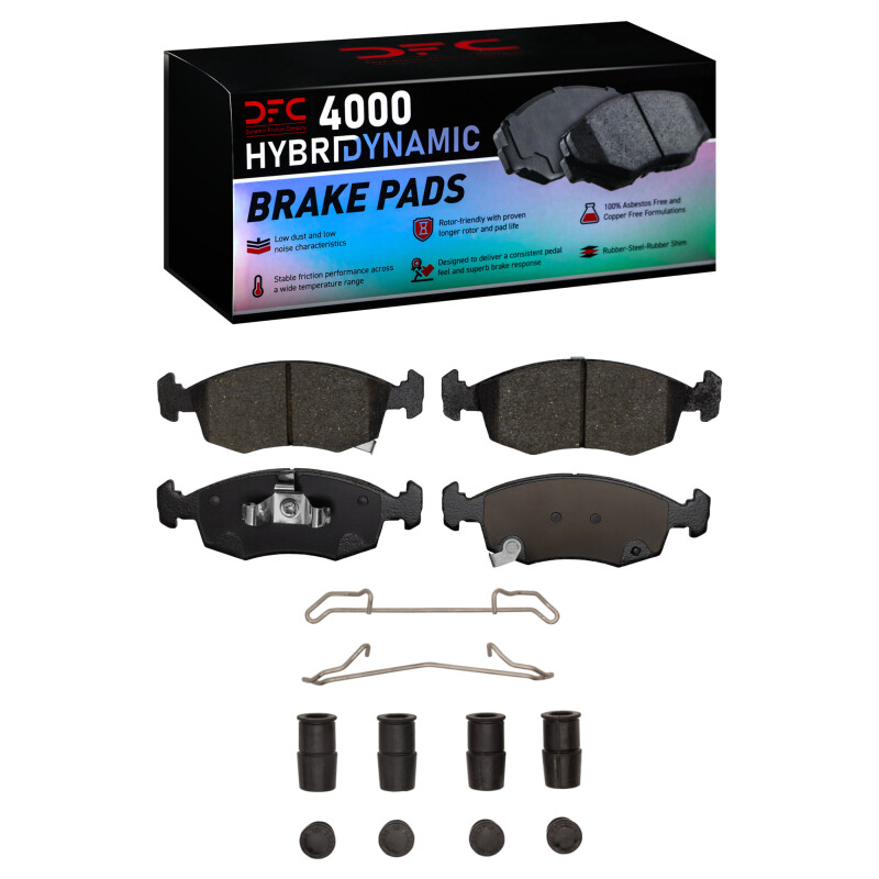 Fiat 500 Brake Pads - Front - DFC - 4000 HybriDynamic - `12-`19
