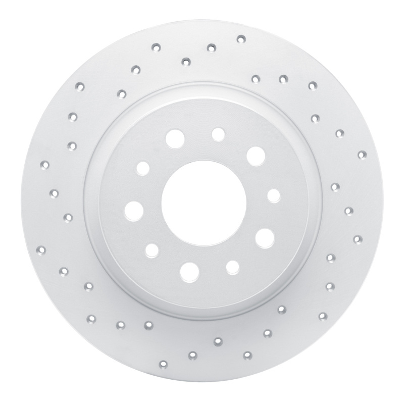 Fiat 500L Brake Rotor (1) - Rear Left - DFC - Drilled Geoperformance - `14-`19